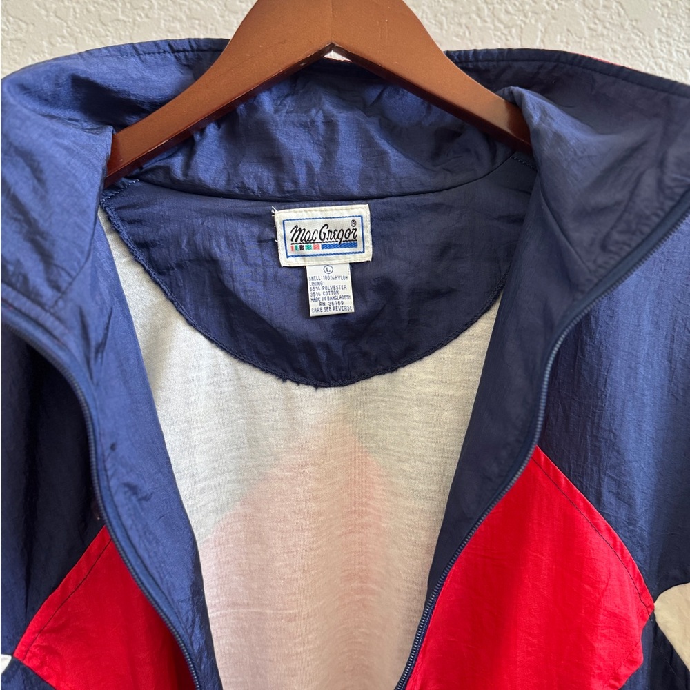VTG MacGregor Red, White & Blue Windbreaker Size Large - Picture 7 of 11